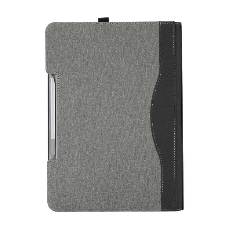 For Microsoft Surface Laptop Studio 2 Cotton Cloth Texture Leather Laptop Protective Case(Light G...