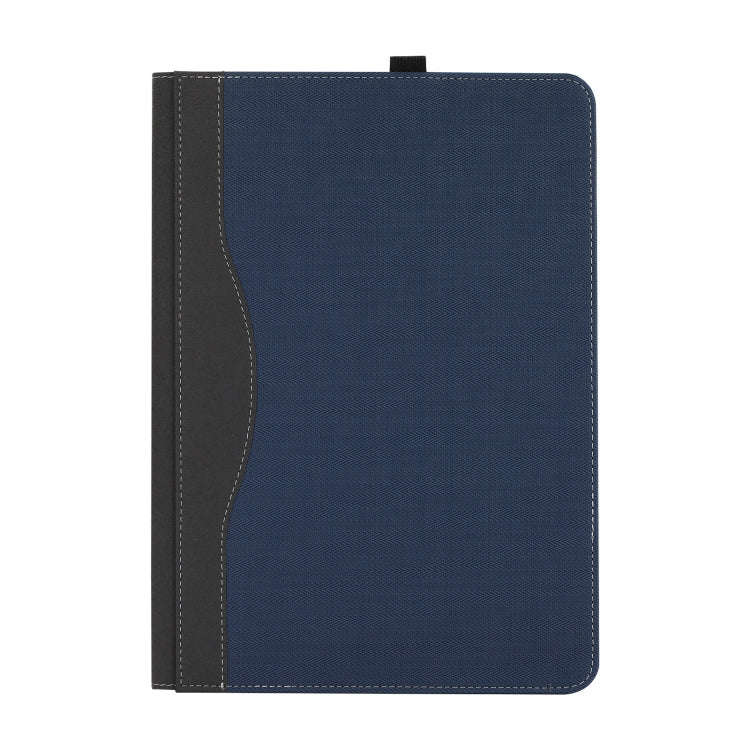 For Microsoft Surface Laptop Studio 2 Herringbone Texture Leather Laptop Protective Case(Dark Blue)