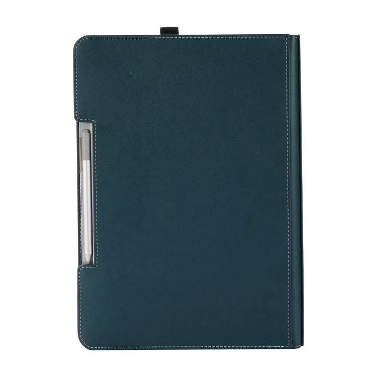 For Microsoft Surface Laptop Studio 2 Vegan Leather Laptop Protective Case(Dark Green)