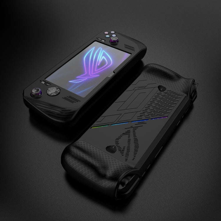 For ASUS ROG Ally X Game Console Silicone Protective Case(Black)