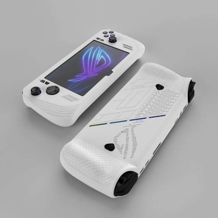 For ASUS ROG Ally X Game Console Silicone Protective Case(White)