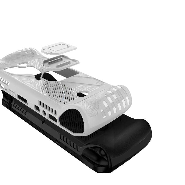 For ASUS ROG Ally X Game Console TPU Protective Case with Stand(White)