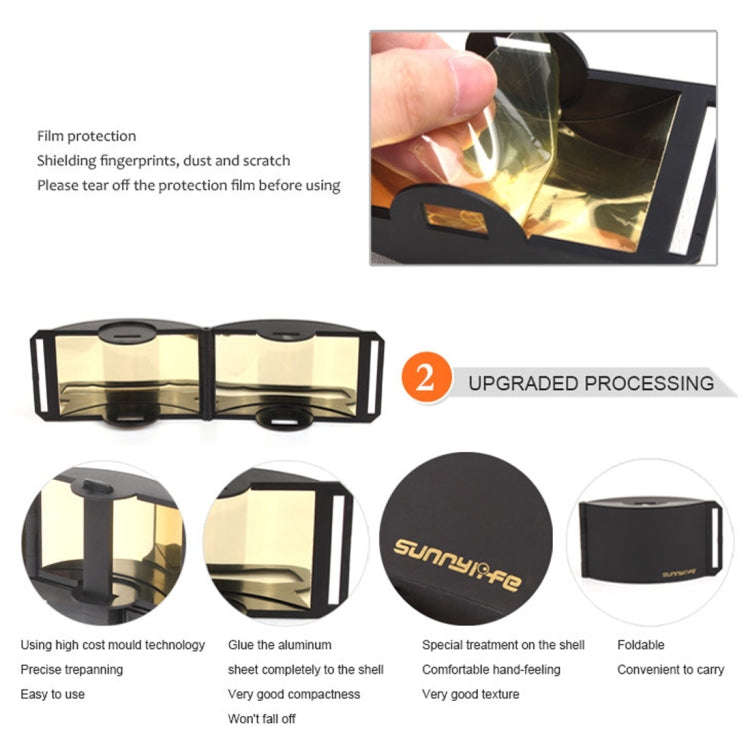 Sunnylife MV-ZC601 For DJI Mavic Air / DJI Mavic Mini Remote Control Hood Mirror Range Extender(S...