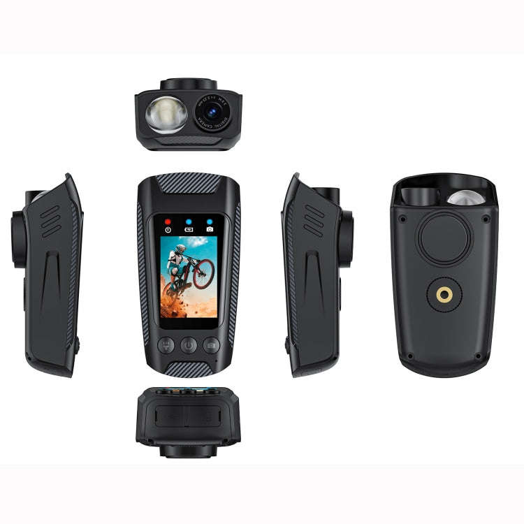 C3 Pro 2 inch IPS Color Screen IPX5 Waterproof Video Recording Lighting Cycling Camera(Black)