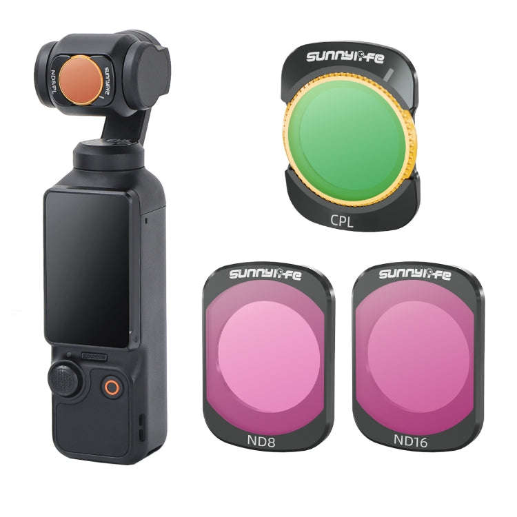 For DJI Osmo Pocket 3 Sunnylife Camera Lens Magnetic Metal Filter, No Impact On Gimbal Reset, Fil...