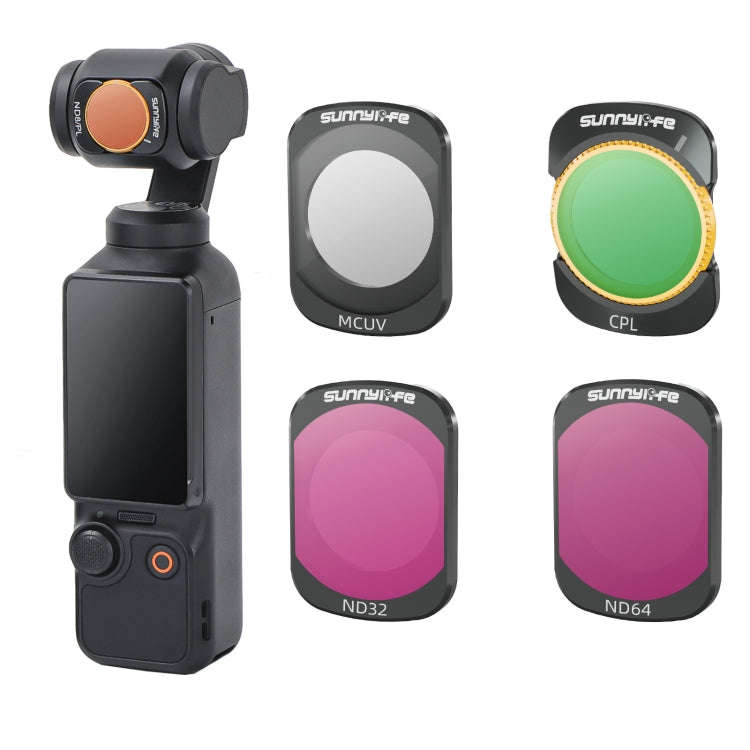For DJI Osmo Pocket 3 Sunnylife Camera Lens Magnetic Metal Filter, No Impact On Gimbal Reset, Fil...