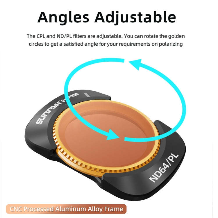 For DJI Osmo Pocket 3 Sunnylife Camera Lens Magnetic Metal Filter, No Impact On Gimbal Reset, Fil...
