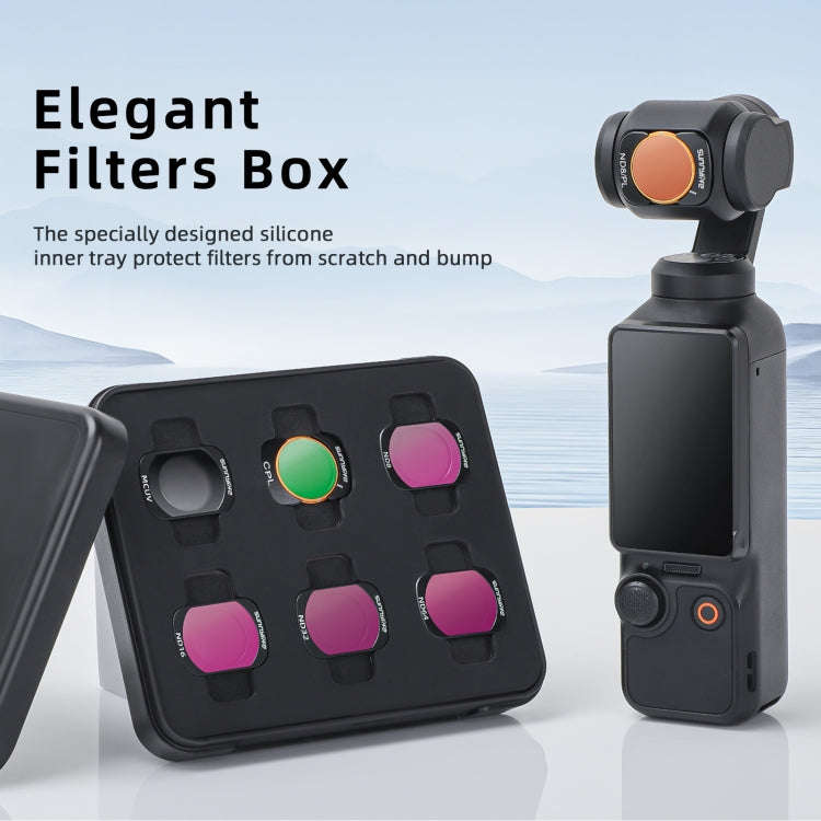 For DJI Osmo Pocket 3 Sunnylife Camera Lens Magnetic Metal Filter, No Impact On Gimbal Reset, Fil...