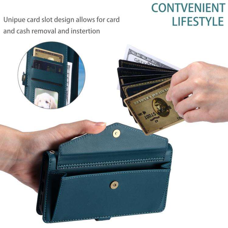 For Motorola Edge 60 Pro Wallet Multi-card Slot Leather Phone Case with Lanyard(Green)
