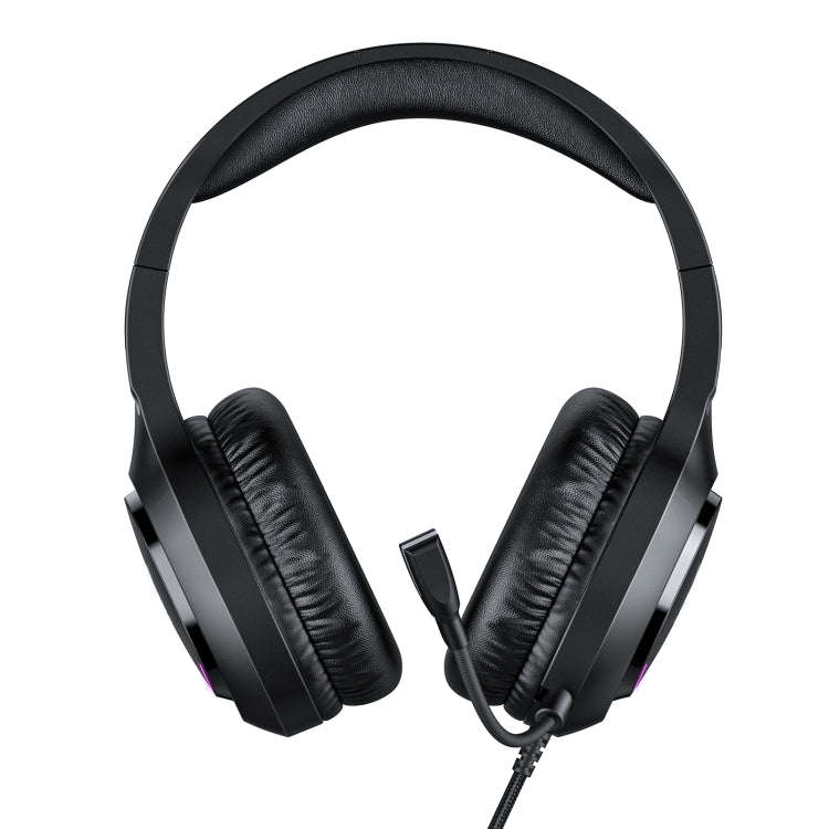 ONIKUMA X31 USB / 3.5mm Wired RGB Light Gaming Headset with Mic, Cable length: 2.2m(Black)