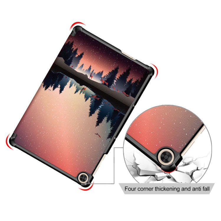 For Huawei Enjoy Tablet 2 10.1 inch / Honor Pad 6 10.1 inch Colored Drawing Pattern Horizontal Fl...