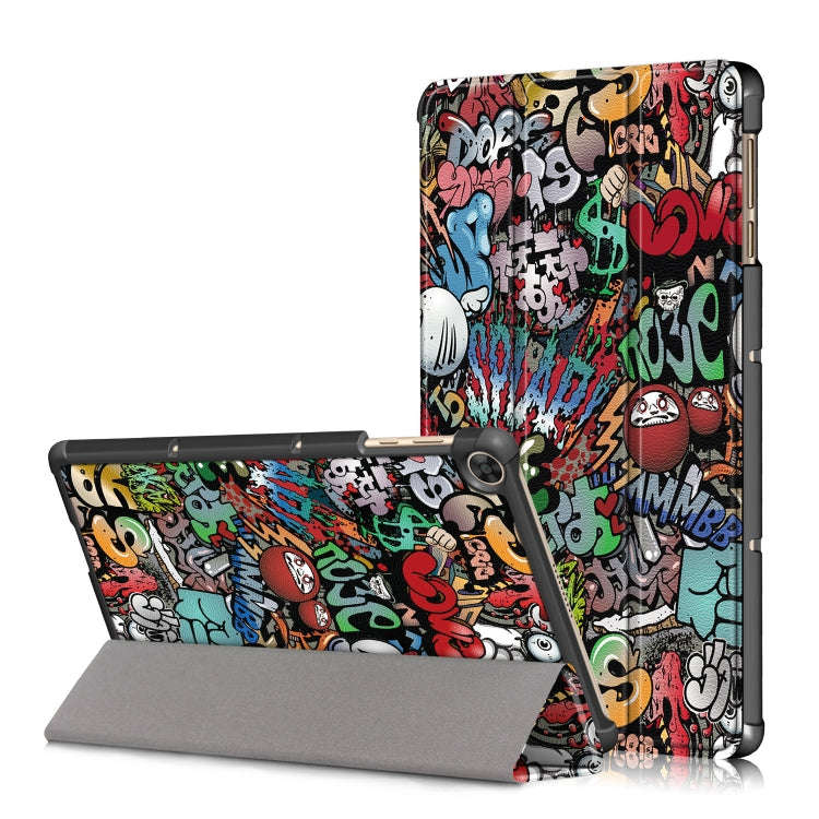 For Huawei Enjoy Tablet 2 10.1 inch / Honor Pad 6 10.1 inch Colored Drawing Pattern Horizontal Fl...