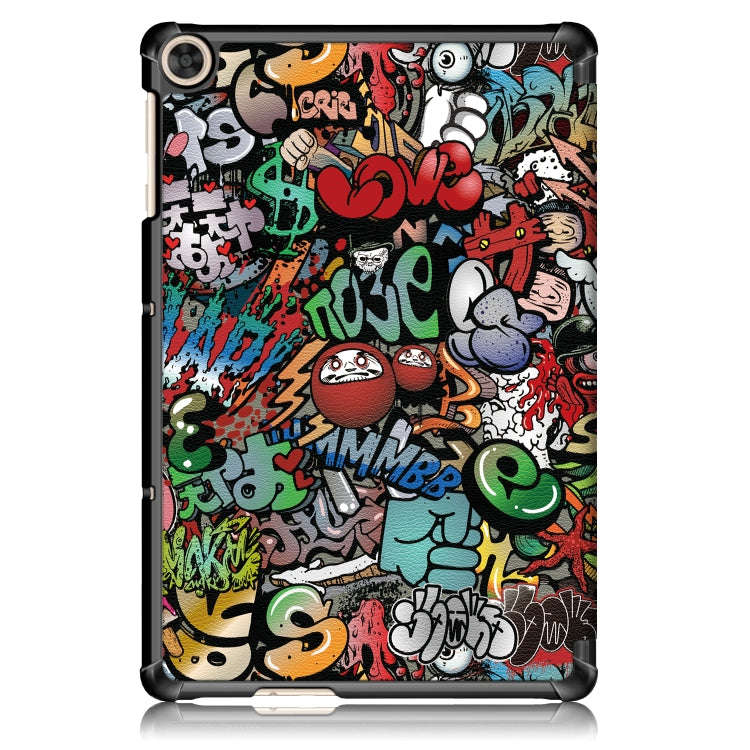 For Huawei Enjoy Tablet 2 10.1 inch / Honor Pad 6 10.1 inch Colored Drawing Pattern Horizontal Fl...
