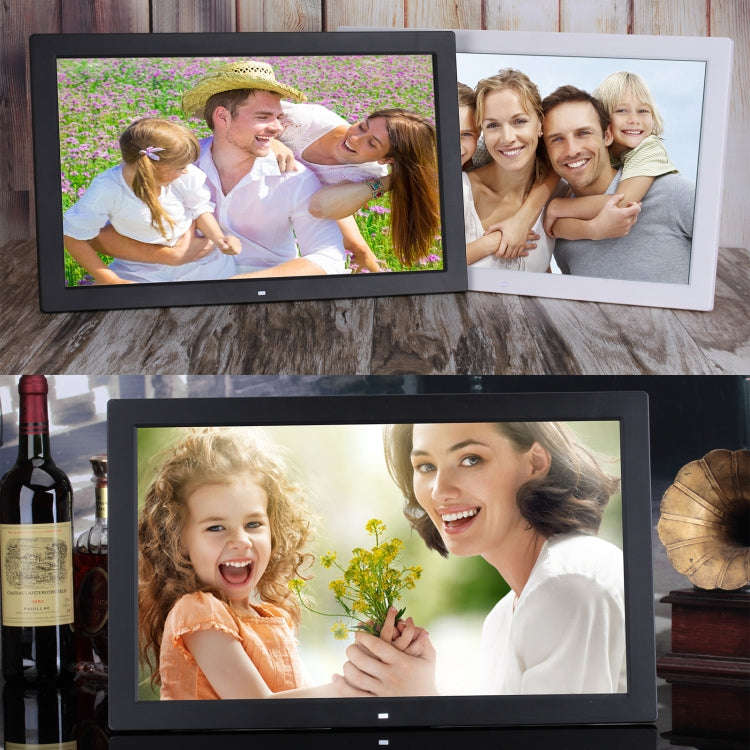 18.5 inch IPS Screen Digital Photo Frame, Plug Type:US Plug(Black)