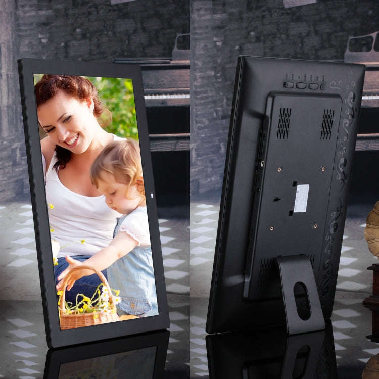 18.5 inch IPS Screen Digital Photo Frame, Plug Type:US Plug(Black)