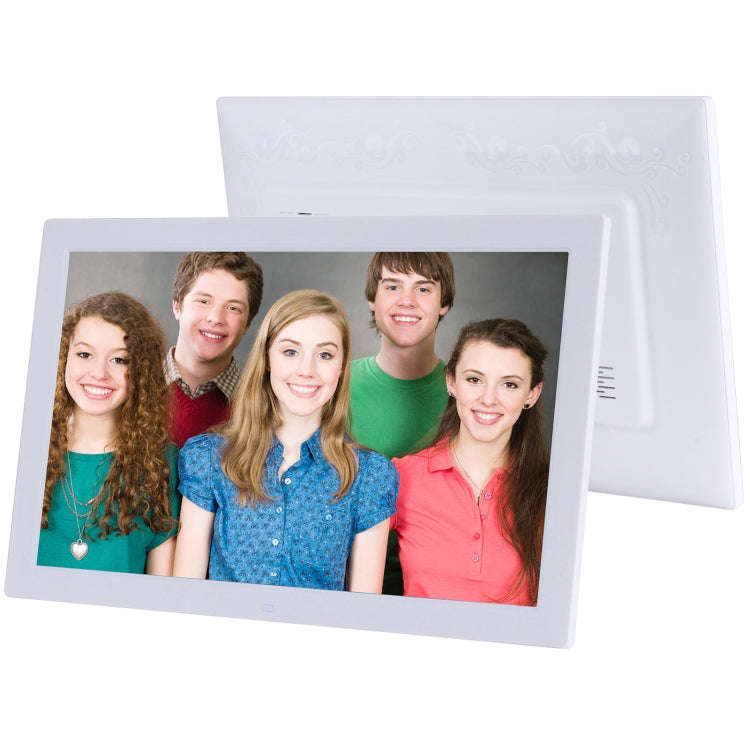 18.5 inch IPS Screen Digital Photo Frame, Plug Type:US Plug(White)