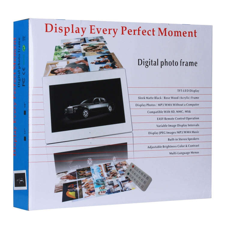 18.5 inch IPS Screen Digital Photo Frame, Plug Type:US Plug(White)
