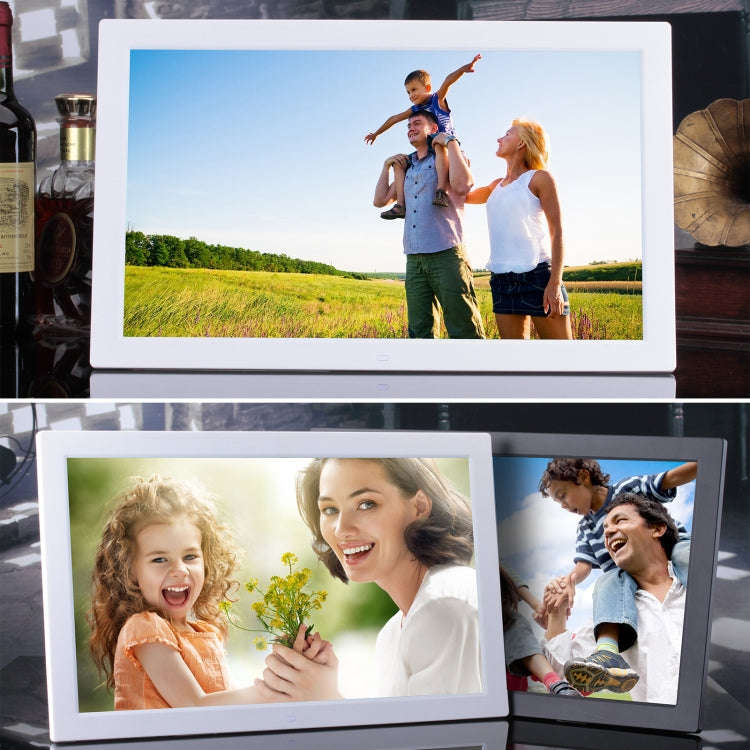 18.5 inch IPS Screen Digital Photo Frame, Plug Type:US Plug(White)