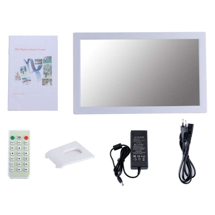 18.5 inch IPS Screen Digital Photo Frame, Plug Type:EU Plug(White)