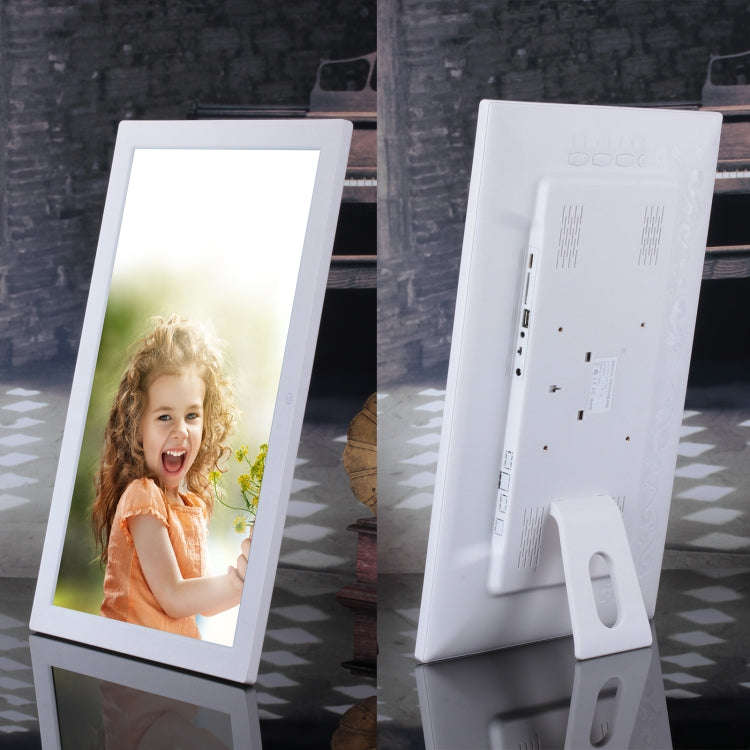18.5 inch IPS Screen Digital Photo Frame, Plug Type:EU Plug(White)