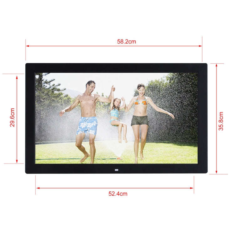 23.6 inch LED Screen Digital Photo Frame, Plug Type:EU Plug(Black)