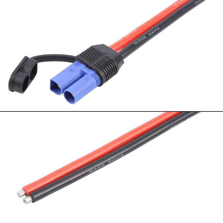 EC5 Male Connector Cable Car Power Emergency Start Silicone Soft Cable, Length:30cm