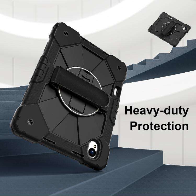 For Huawei MatePad 11.5 S Contrast Color Robot Silicone Hybrid PC Tablet Case(Black)