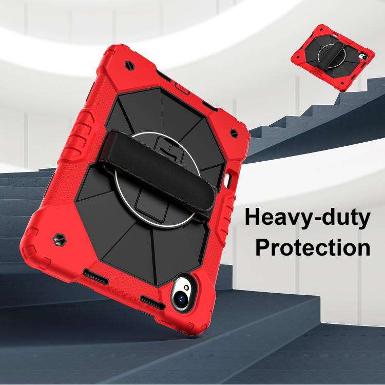 For Huawei MatePad 11.5 S Contrast Color Robot Silicone Hybrid PC Tablet Case(Red Black)