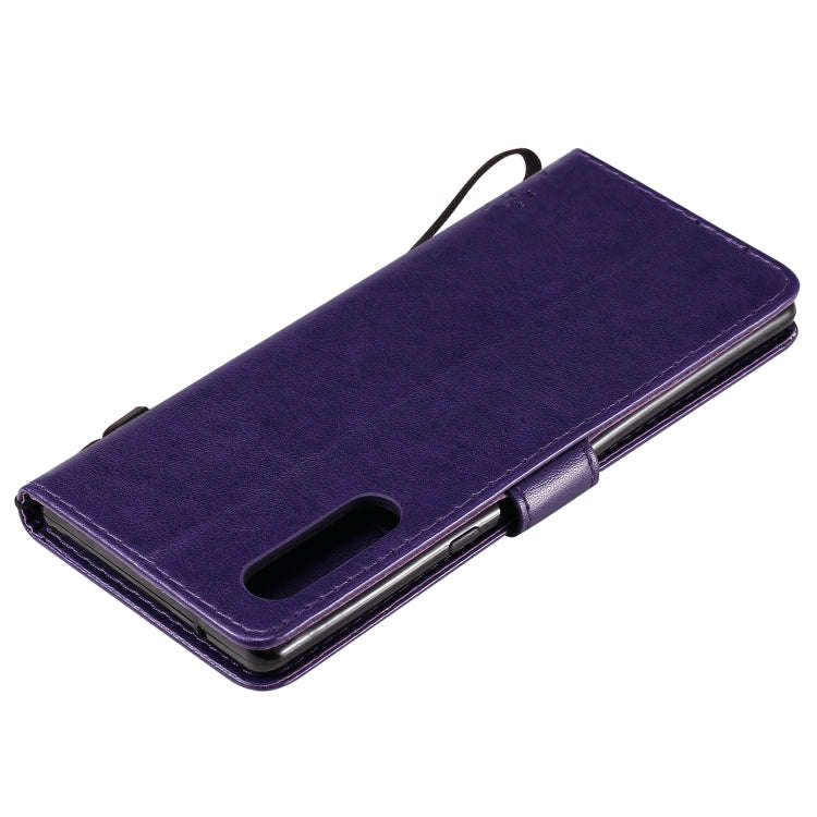 For LG G9 Tree & Cat Embossed Pattern Horizontal Flip Leather Case with Holder & Card Slots & Wal...