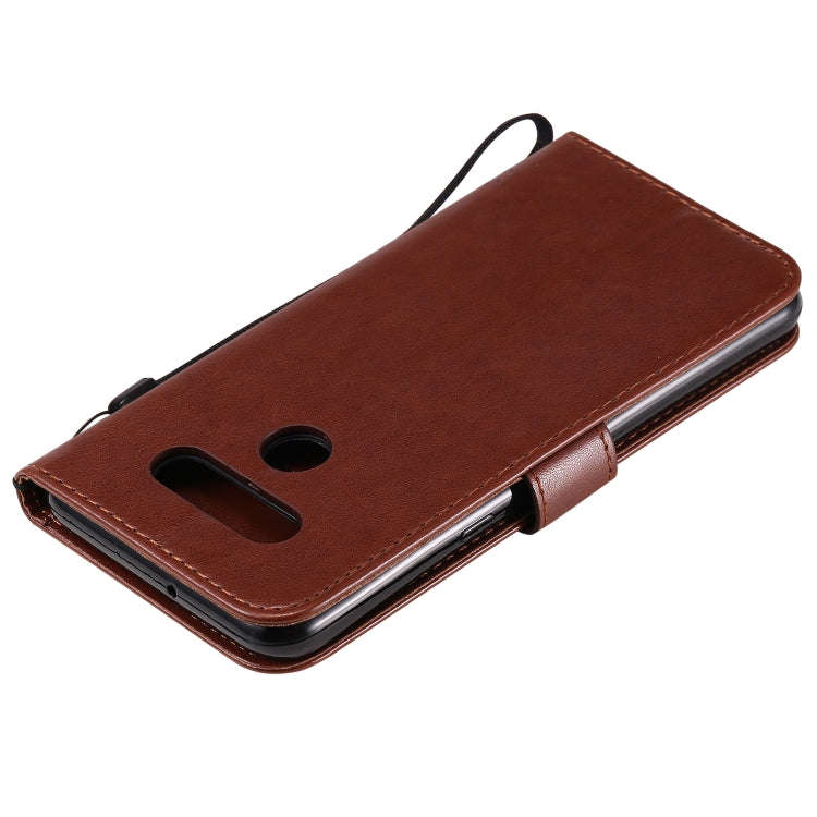 For LG K51 Tree & Cat Embossed Pattern Horizontal Flip Leather Case with Holder & Card Slots & Wa...