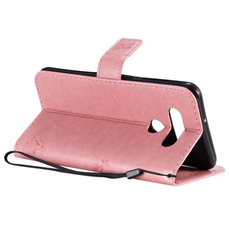 For LG K51 Tree & Cat Embossed Pattern Horizontal Flip Leather Case with Holder & Card Slots & Wa...
