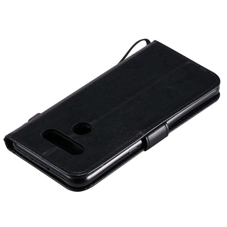 For LG K51 Tree & Cat Embossed Pattern Horizontal Flip Leather Case with Holder & Card Slots & Wa...