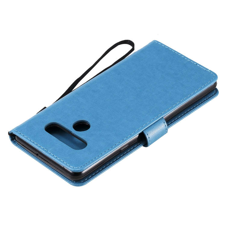 For LG Stylo 6 Tree & Cat Embossed Pattern Horizontal Flip Leather Case with Holder & Card Slots ...