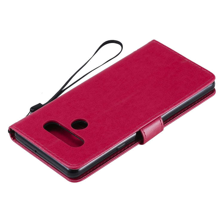 For LG Stylo 6 Tree & Cat Embossed Pattern Horizontal Flip Leather Case with Holder & Card Slots ...