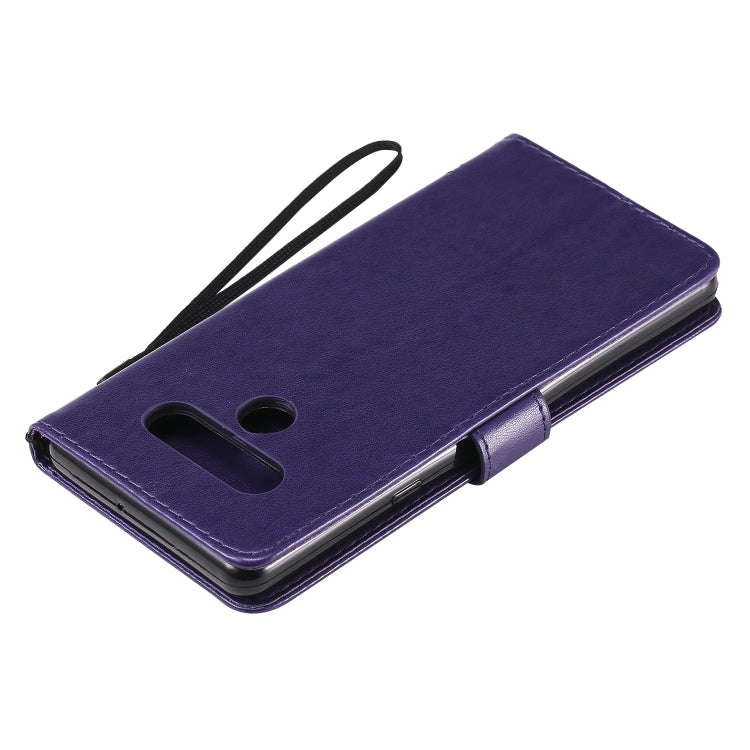 For LG Stylo 6 Tree & Cat Embossed Pattern Horizontal Flip Leather Case with Holder & Card Slots ...