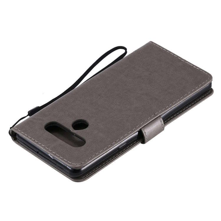 For LG Stylo 6 Tree & Cat Embossed Pattern Horizontal Flip Leather Case with Holder & Card Slots ...