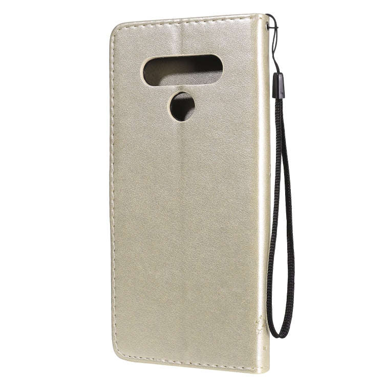 For LG Stylo 6 Tree & Cat Embossed Pattern Horizontal Flip Leather Case with Holder & Card Slots ...