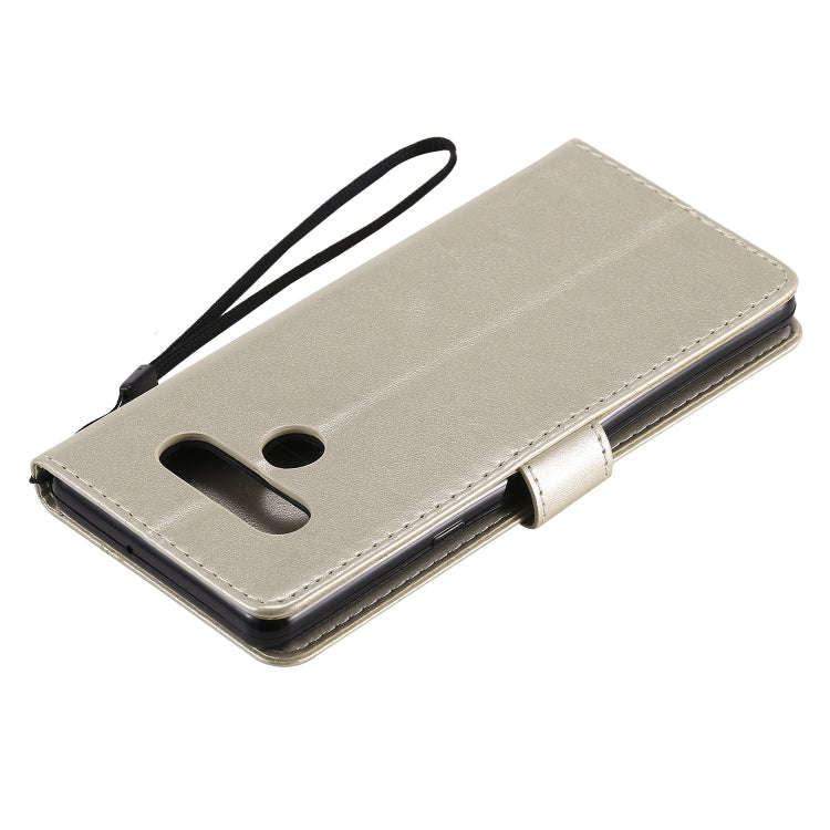 For LG Stylo 6 Tree & Cat Embossed Pattern Horizontal Flip Leather Case with Holder & Card Slots ...
