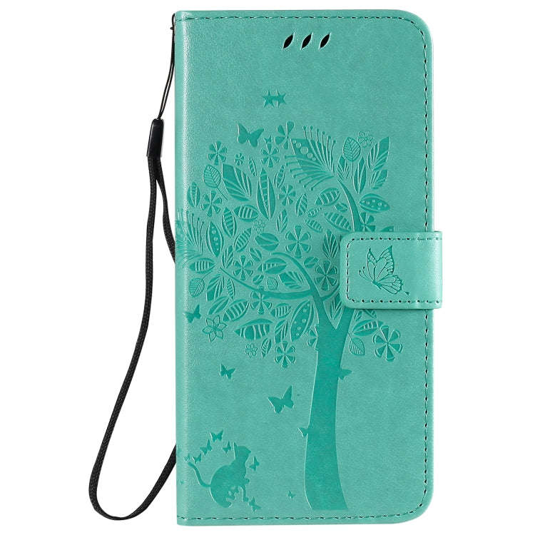 For Huawei Enjoy Z 5G Tree & Cat Embossed Pattern Horizontal Flip Leather Case with Holder & Card...