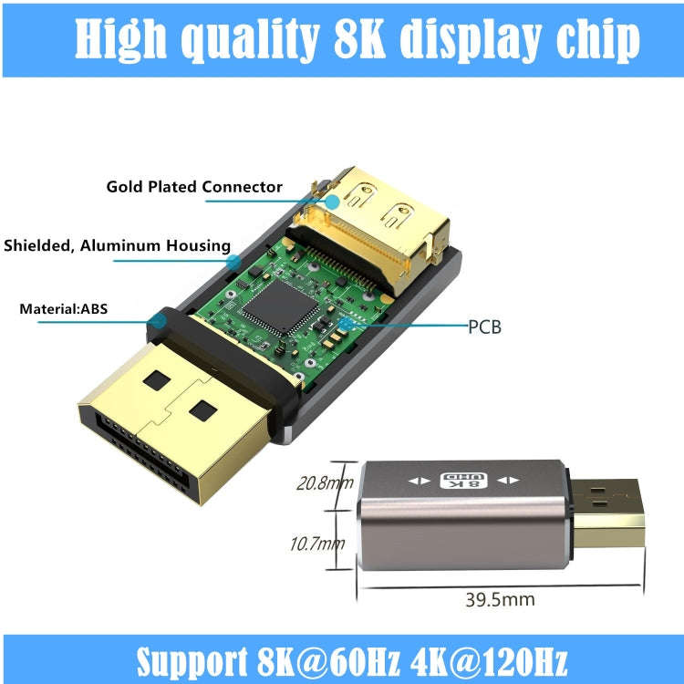 8K Ultra DP Male to Male Adapter
