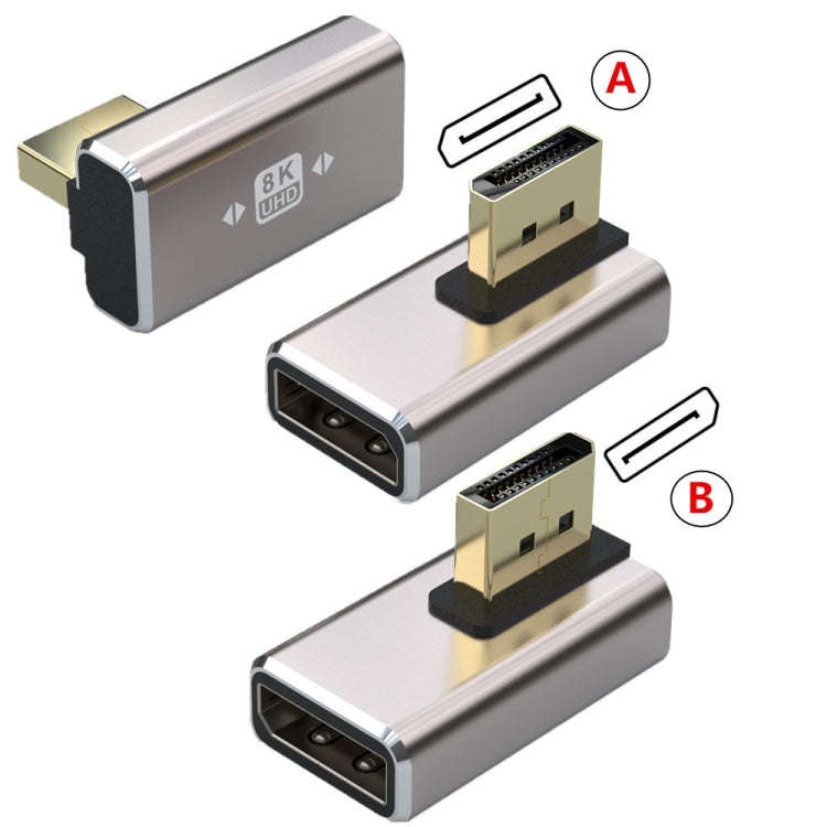 8K PD1.4 Male Displayport to Female Displayport Adapter Converter, Style:A