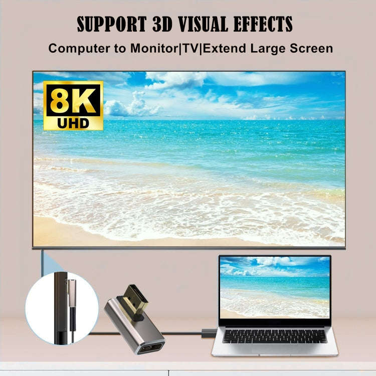 8K PD1.4 Male Displayport to Female Displayport Adapter Converter, Style:A