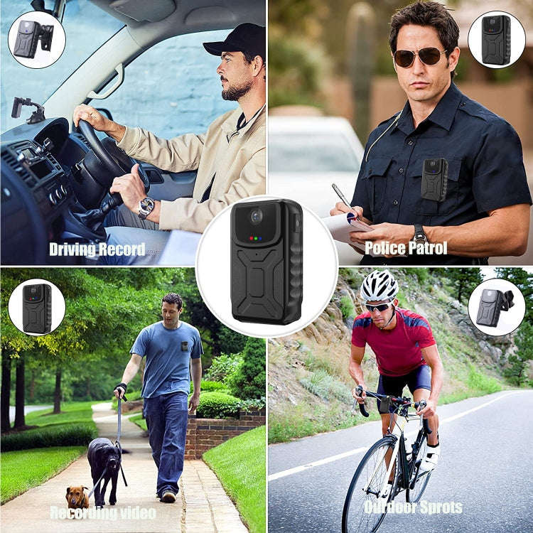 860B 1080P 140 Degree Wide Angle Wearable Portable Mini Camera(Black)