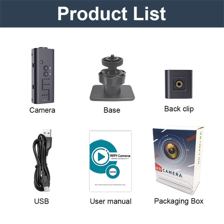 WK13 720P Smart Remote Wifi Camera Supports Infrared Night Vision(Black)