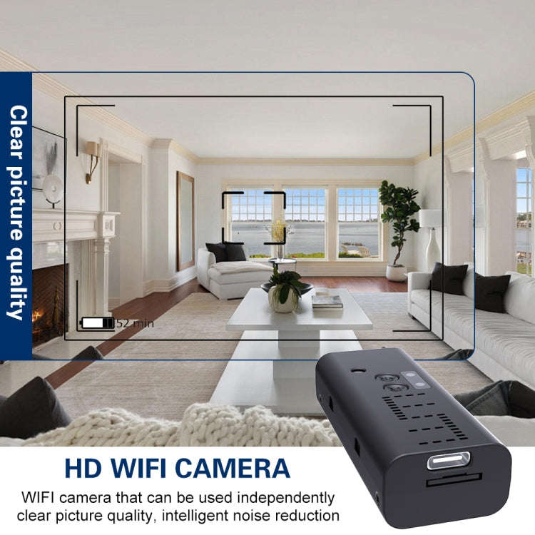 WK13 720P Smart Remote Wifi Camera Supports Infrared Night Vision(Black)