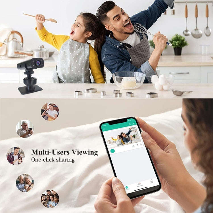 WK13 720P Smart Remote Wifi Camera Supports Infrared Night Vision(Black)