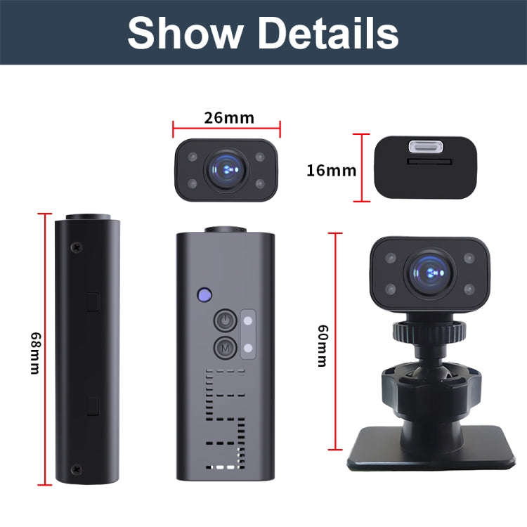 WK13 720P Smart Remote Wifi Camera Supports Infrared Night Vision(Black)