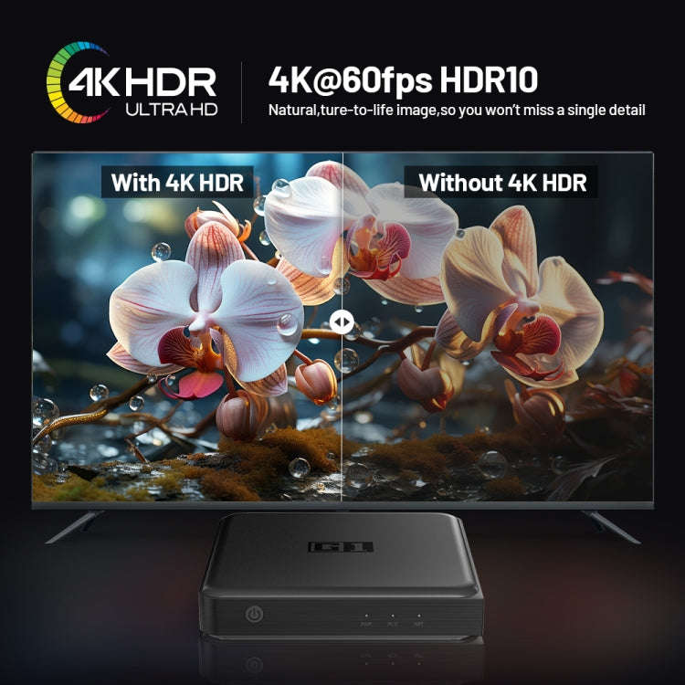 G1 Cortex-A55 Android 11 Quad-core CPU 4K HD Internet Set-top Box with Remote Control, 4GB+32GB(A...