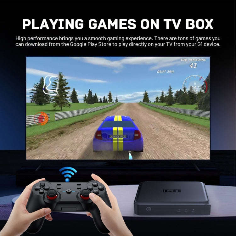 G1 Cortex-A55 Android 11 Quad-core CPU 4K HD Internet Set-top Box with Remote Control, 4GB+32GB(A...