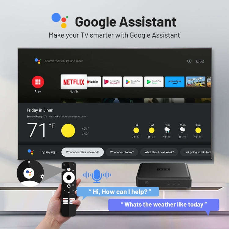 G1 Cortex-A55 Android 11 Quad-core CPU 4K HD Internet Set-top Box with Remote Control, 4GB+32GB(A...